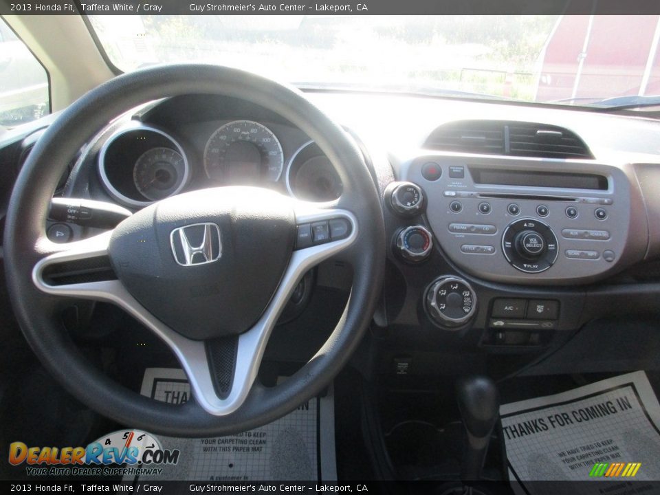 2013 Honda Fit Taffeta White / Gray Photo #9