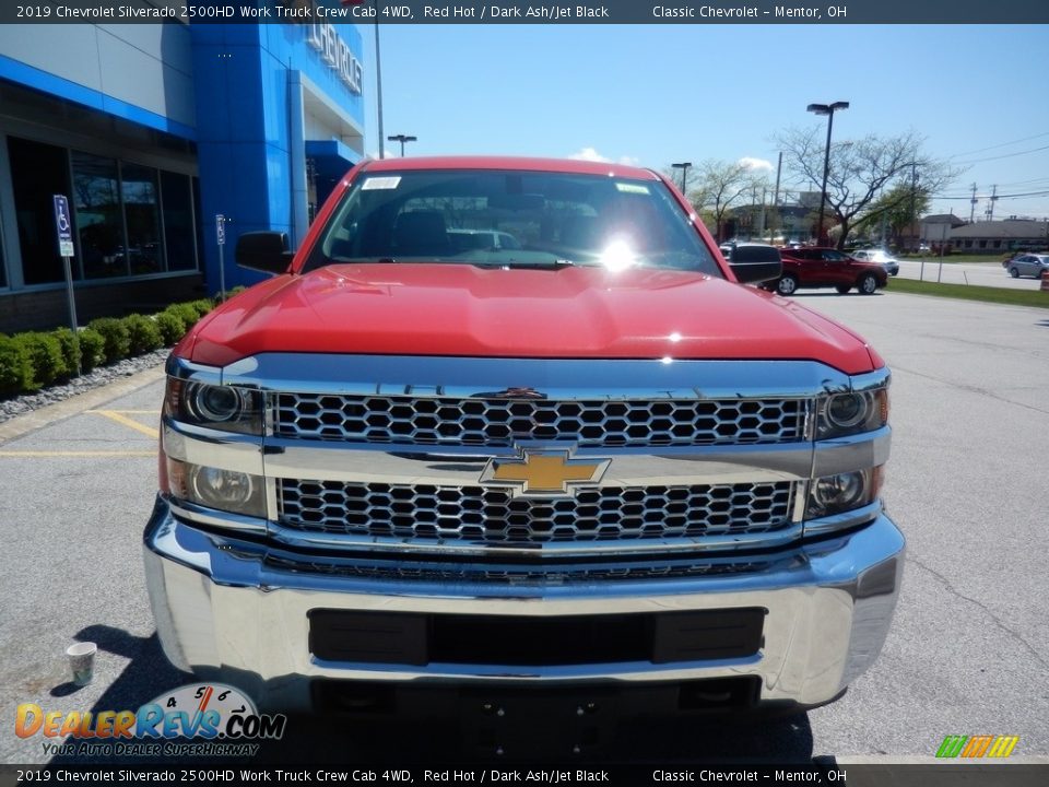 2019 Chevrolet Silverado 2500HD Work Truck Crew Cab 4WD Red Hot / Dark Ash/Jet Black Photo #2