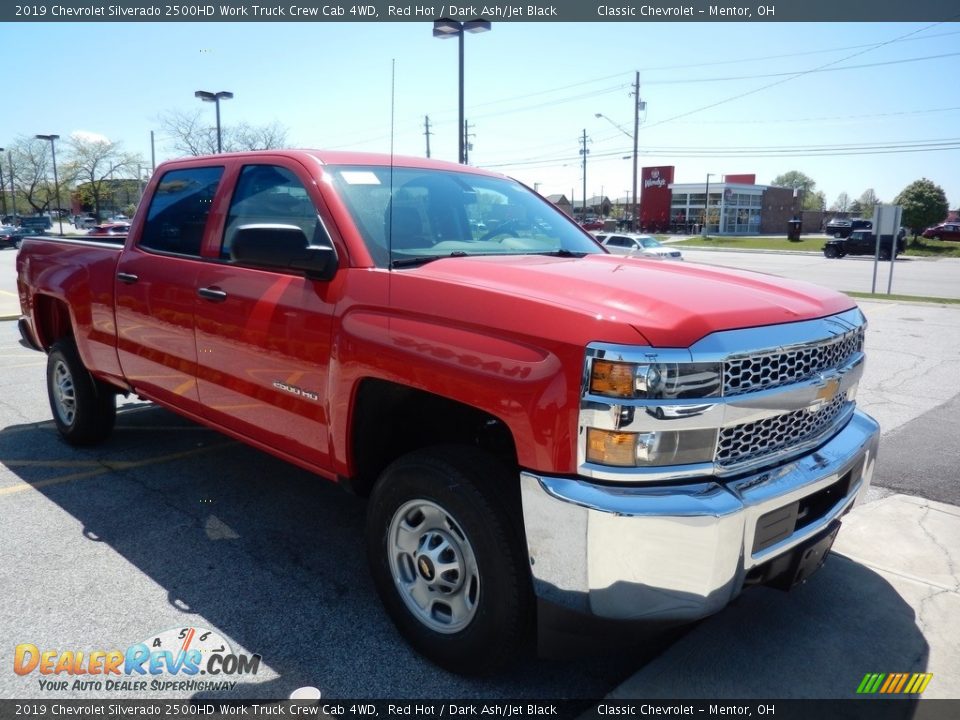 2019 Chevrolet Silverado 2500HD Work Truck Crew Cab 4WD Red Hot / Dark Ash/Jet Black Photo #3