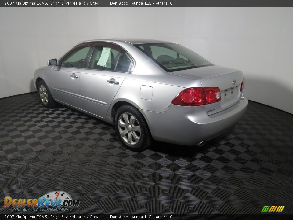 2007 Kia Optima EX V6 Bright Silver Metallic / Gray Photo #10