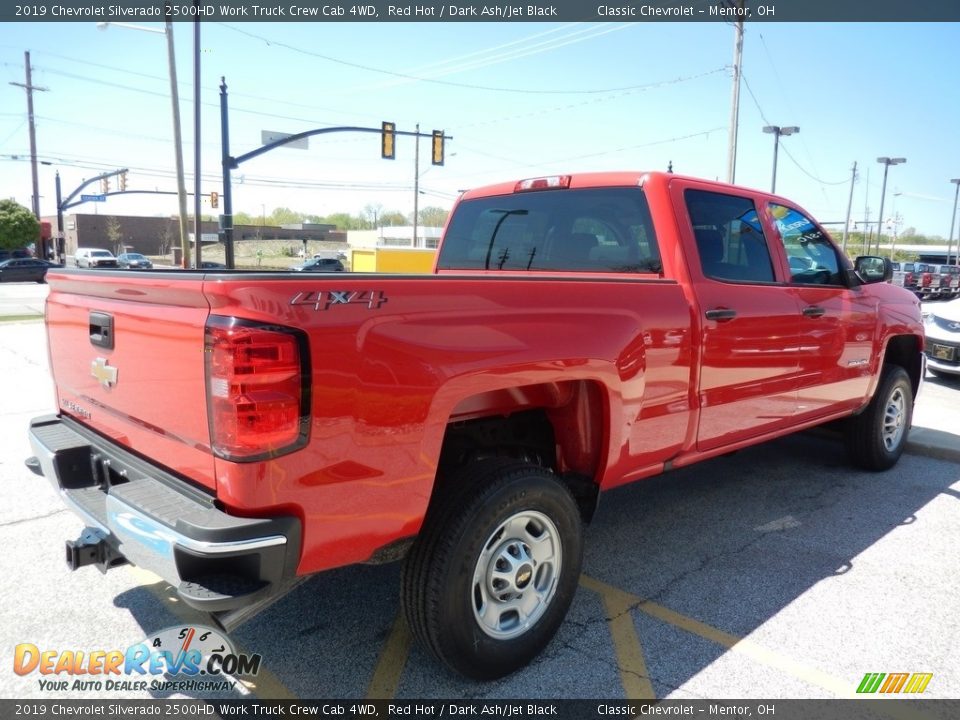 2019 Chevrolet Silverado 2500HD Work Truck Crew Cab 4WD Red Hot / Dark Ash/Jet Black Photo #4