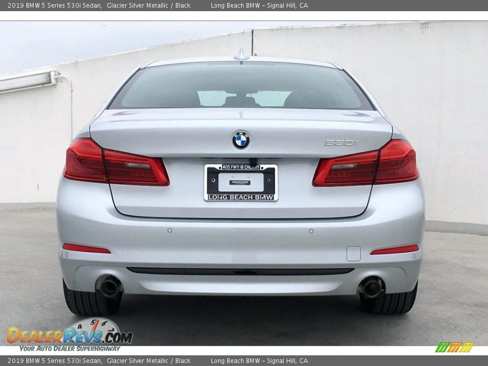 2019 BMW 5 Series 530i Sedan Glacier Silver Metallic / Black Photo #4