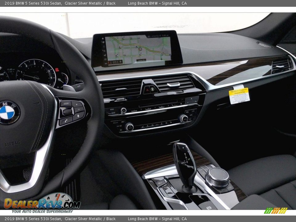 2019 BMW 5 Series 530i Sedan Glacier Silver Metallic / Black Photo #5