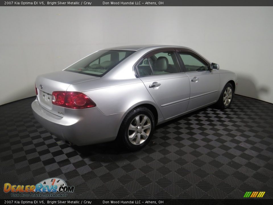 2007 Kia Optima EX V6 Bright Silver Metallic / Gray Photo #15