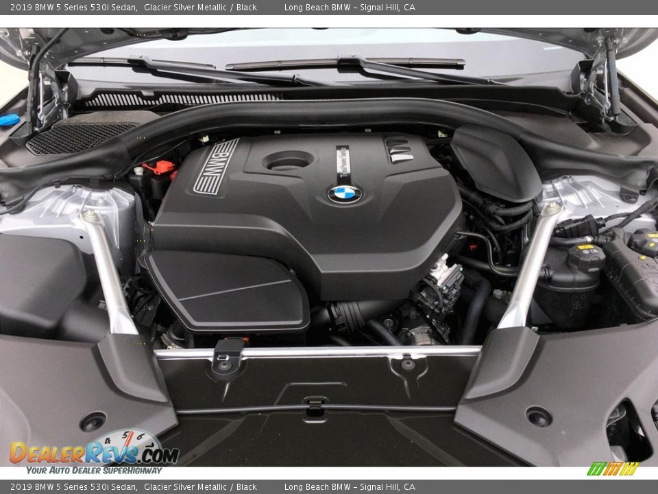 2019 BMW 5 Series 530i Sedan Glacier Silver Metallic / Black Photo #9