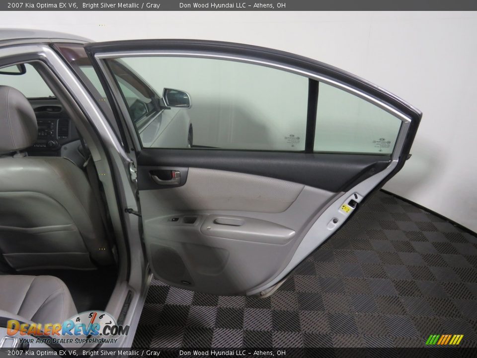 2007 Kia Optima EX V6 Bright Silver Metallic / Gray Photo #27