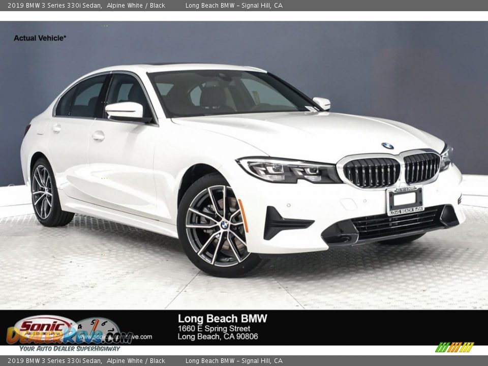 2019 BMW 3 Series 330i Sedan Alpine White / Black Photo #1