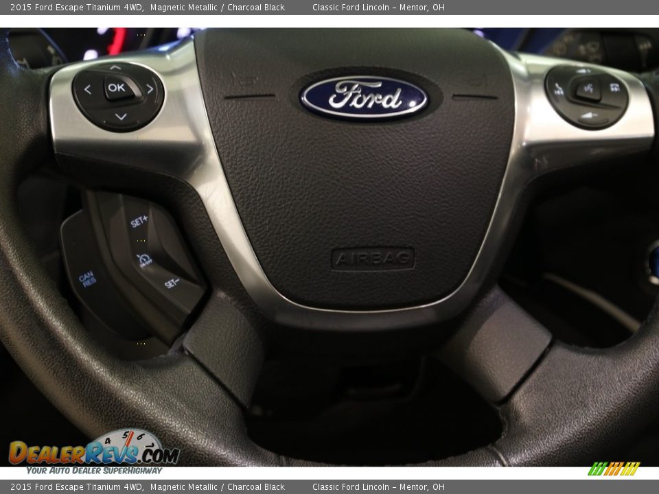 2015 Ford Escape Titanium 4WD Magnetic Metallic / Charcoal Black Photo #7