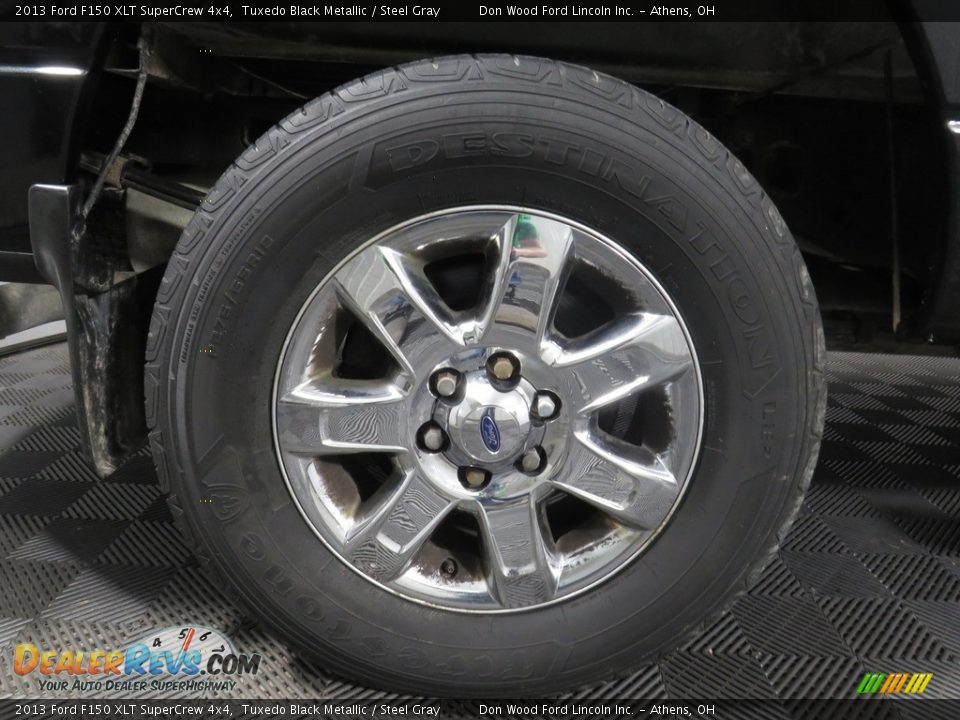 2013 Ford F150 XLT SuperCrew 4x4 Tuxedo Black Metallic / Steel Gray Photo #15