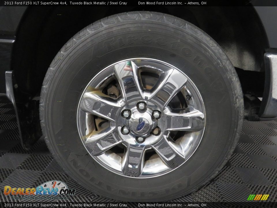 2013 Ford F150 XLT SuperCrew 4x4 Tuxedo Black Metallic / Steel Gray Photo #16