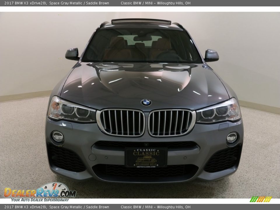 2017 BMW X3 xDrive28i Space Gray Metallic / Saddle Brown Photo #2