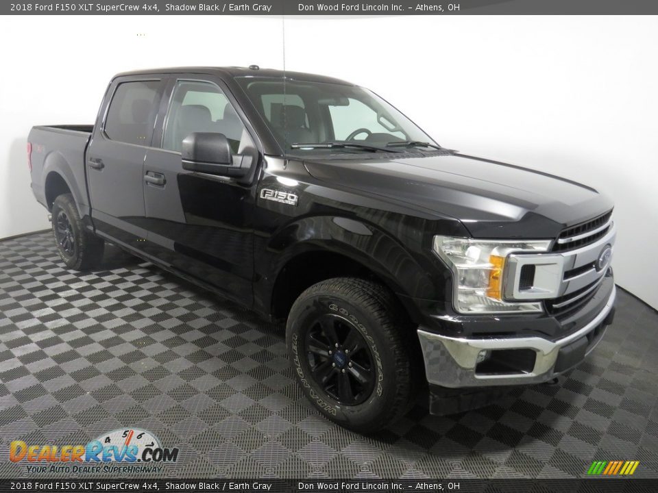 2018 Ford F150 XLT SuperCrew 4x4 Shadow Black / Earth Gray Photo #2