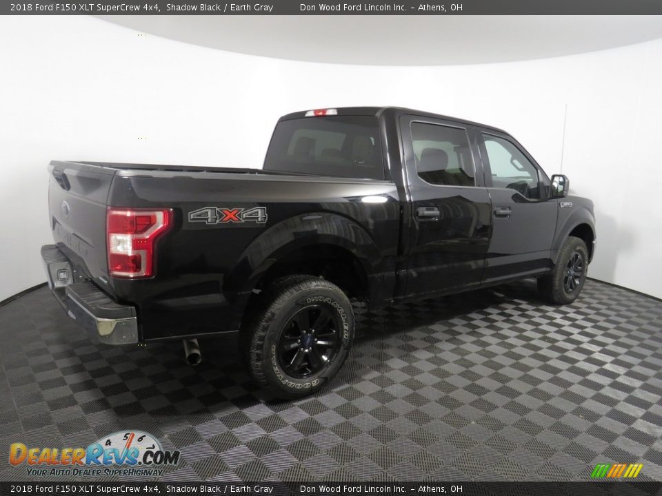 2018 Ford F150 XLT SuperCrew 4x4 Shadow Black / Earth Gray Photo #13