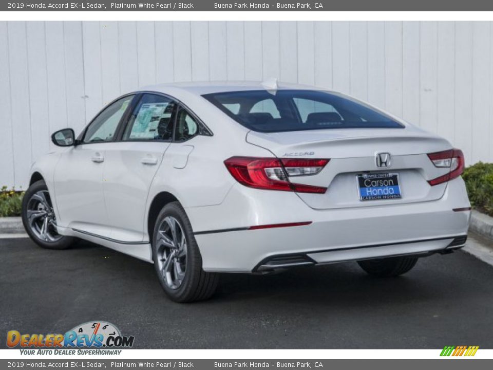 2019 Honda Accord EX-L Sedan Platinum White Pearl / Black Photo #2