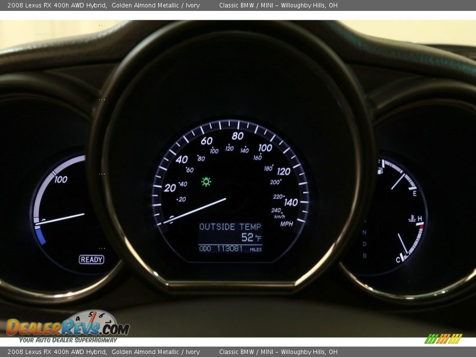 2008 Lexus RX 400h AWD Hybrid Golden Almond Metallic / Ivory Photo #10