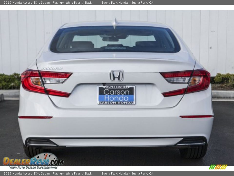 2019 Honda Accord EX-L Sedan Platinum White Pearl / Black Photo #3