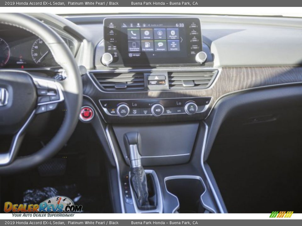 2019 Honda Accord EX-L Sedan Platinum White Pearl / Black Photo #6