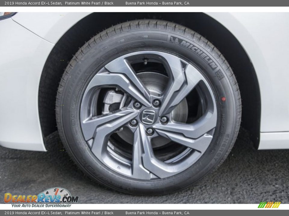 2019 Honda Accord EX-L Sedan Platinum White Pearl / Black Photo #9