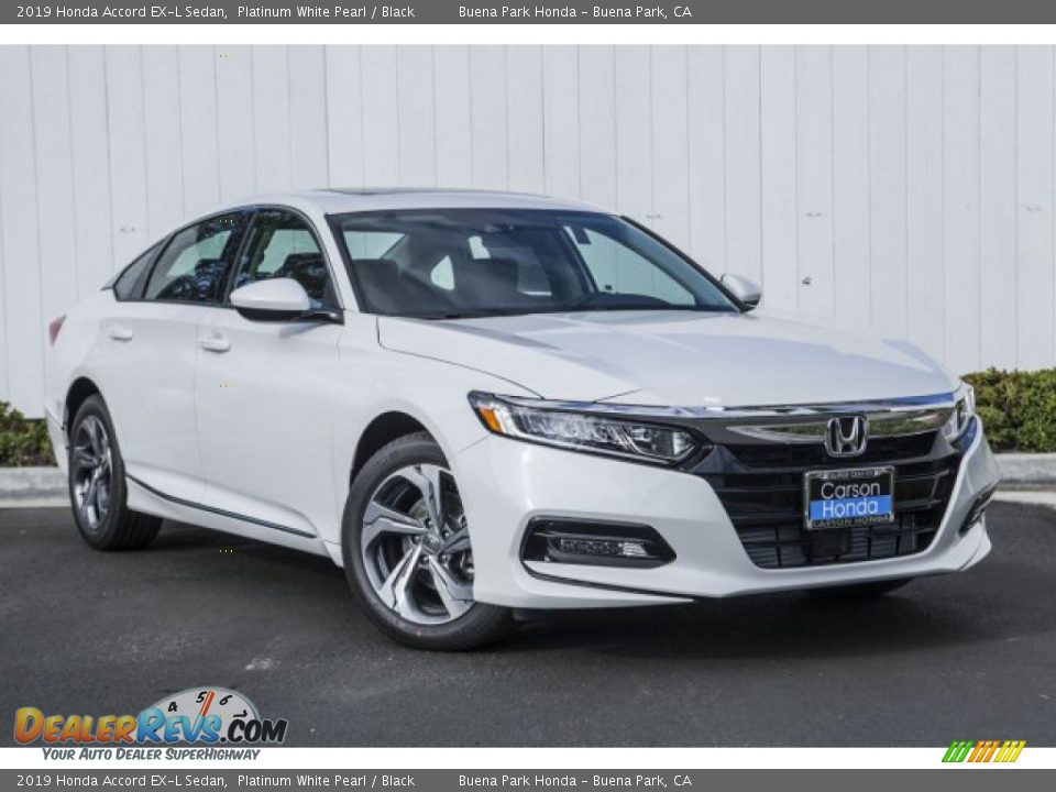2019 Honda Accord EX-L Sedan Platinum White Pearl / Black Photo #10
