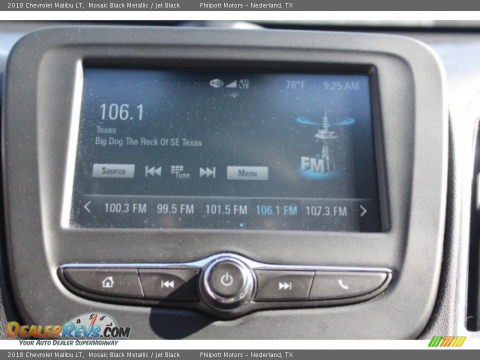 2018 Chevrolet Malibu LT Mosaic Black Metallic / Jet Black Photo #14