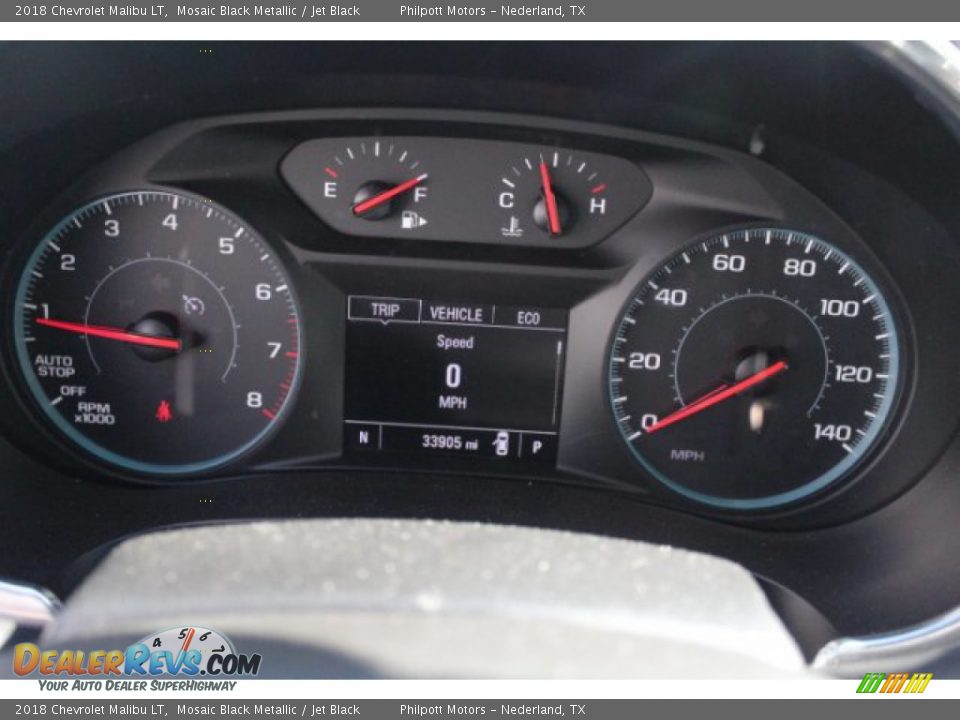 2018 Chevrolet Malibu LT Mosaic Black Metallic / Jet Black Photo #29