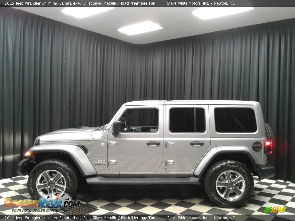 2019 Jeep Wrangler Unlimited Sahara 4x4 Billet Silver Metallic / Black/Heritage Tan Photo #1