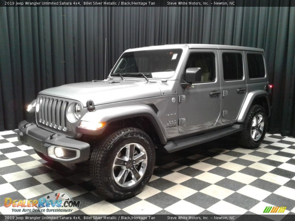 2019 Jeep Wrangler Unlimited Sahara 4x4 Billet Silver Metallic / Black/Heritage Tan Photo #2