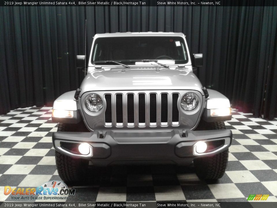 2019 Jeep Wrangler Unlimited Sahara 4x4 Billet Silver Metallic / Black/Heritage Tan Photo #3