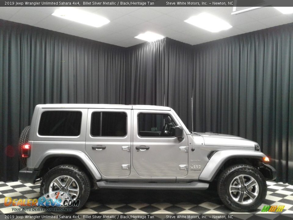 2019 Jeep Wrangler Unlimited Sahara 4x4 Billet Silver Metallic / Black/Heritage Tan Photo #5