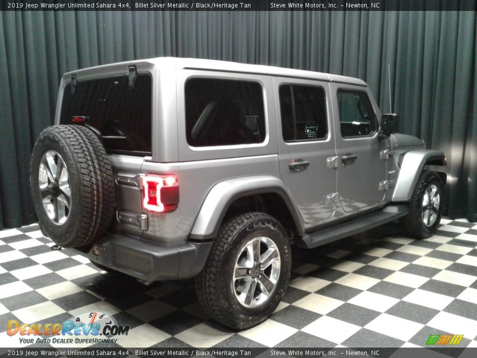 2019 Jeep Wrangler Unlimited Sahara 4x4 Billet Silver Metallic / Black/Heritage Tan Photo #6