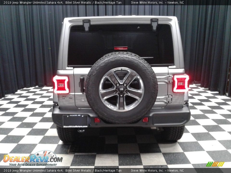 2019 Jeep Wrangler Unlimited Sahara 4x4 Billet Silver Metallic / Black/Heritage Tan Photo #7