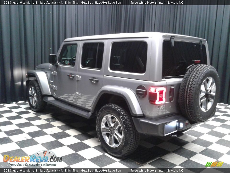 2019 Jeep Wrangler Unlimited Sahara 4x4 Billet Silver Metallic / Black/Heritage Tan Photo #8