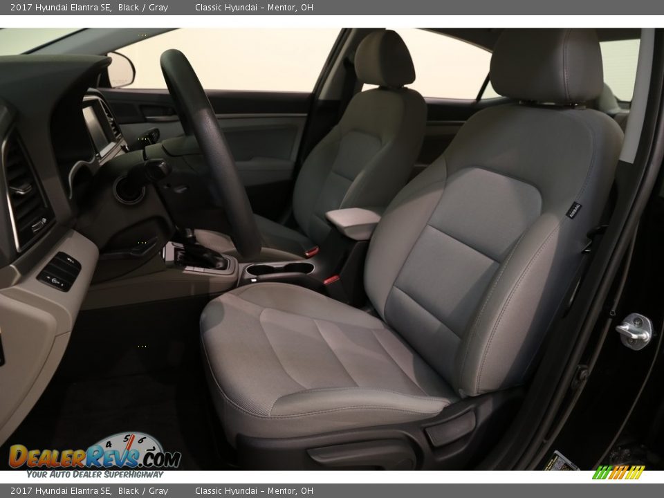 2017 Hyundai Elantra SE Black / Gray Photo #5