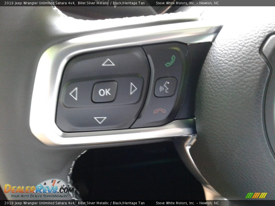 2019 Jeep Wrangler Unlimited Sahara 4x4 Billet Silver Metallic / Black/Heritage Tan Photo #17