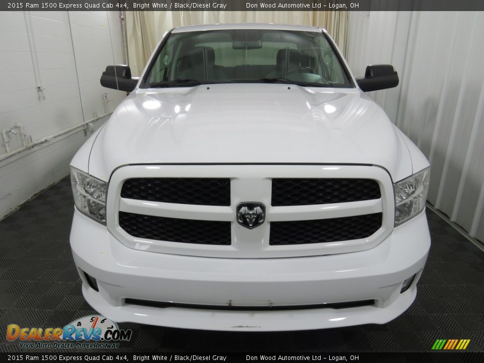 2015 Ram 1500 Express Quad Cab 4x4 Bright White / Black/Diesel Gray Photo #5