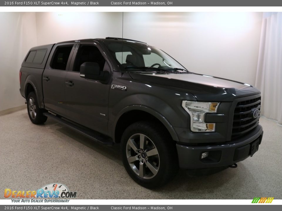 2016 Ford F150 XLT SuperCrew 4x4 Magnetic / Black Photo #1