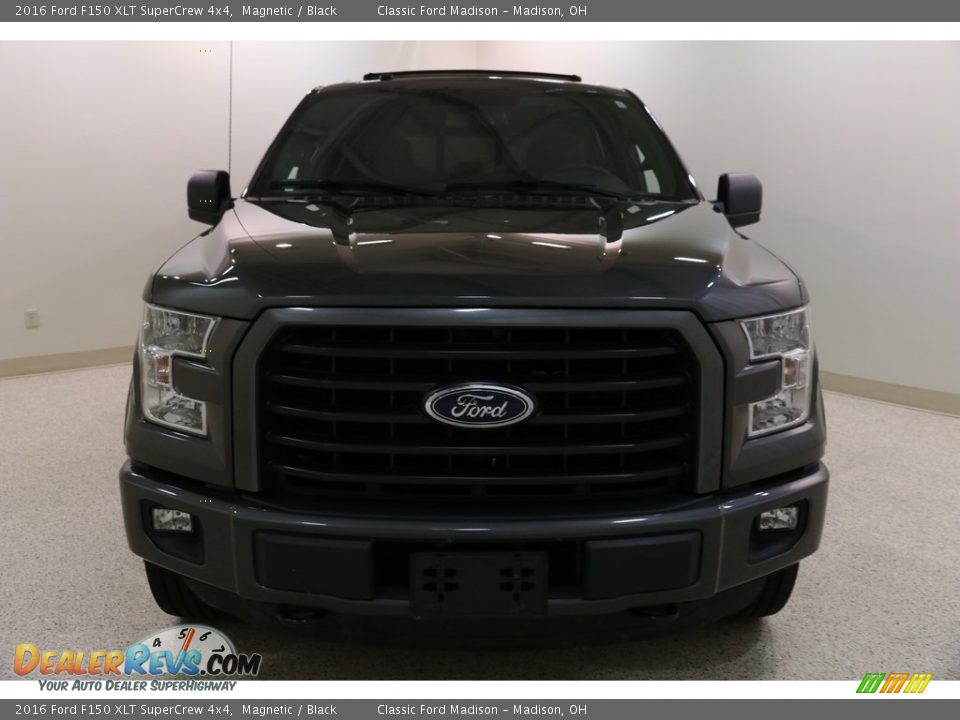 2016 Ford F150 XLT SuperCrew 4x4 Magnetic / Black Photo #2