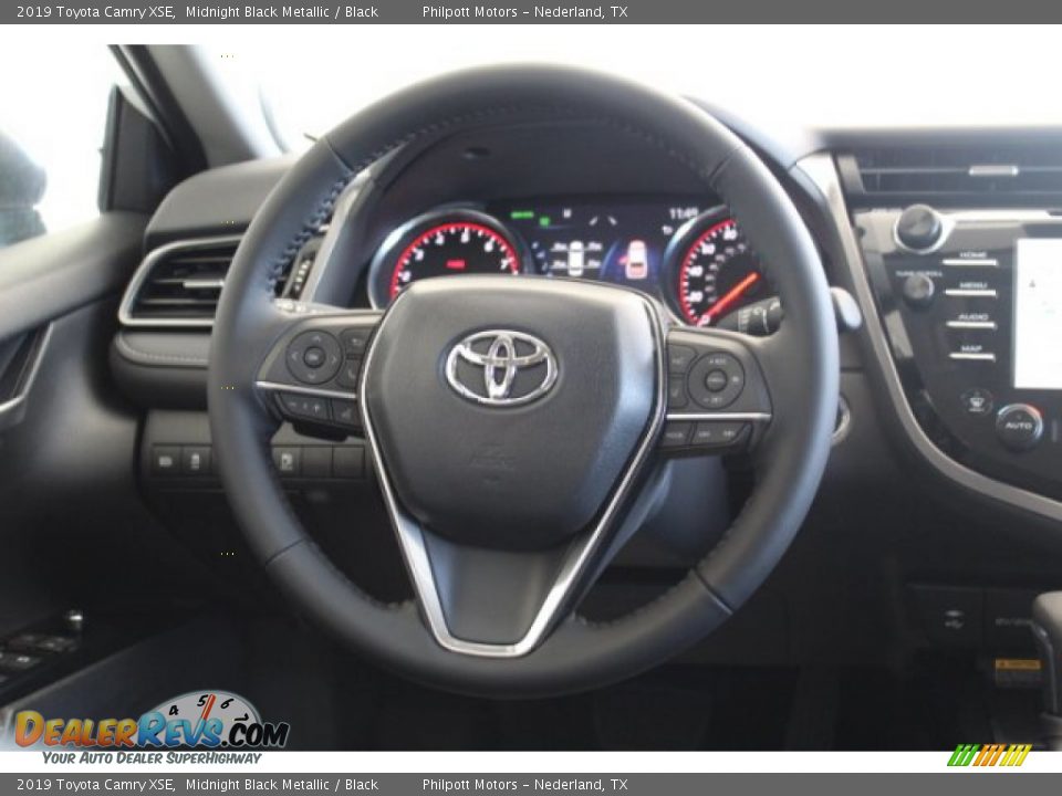 2019 Toyota Camry XSE Midnight Black Metallic / Black Photo #19