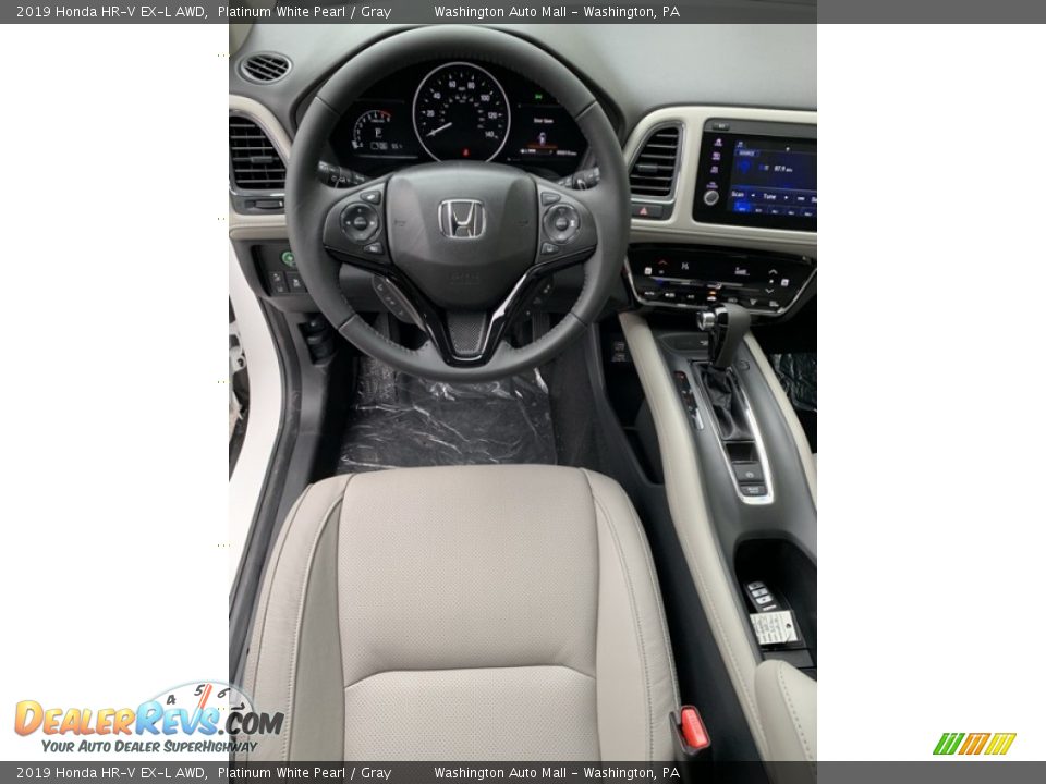 2019 Honda HR-V EX-L AWD Platinum White Pearl / Gray Photo #11