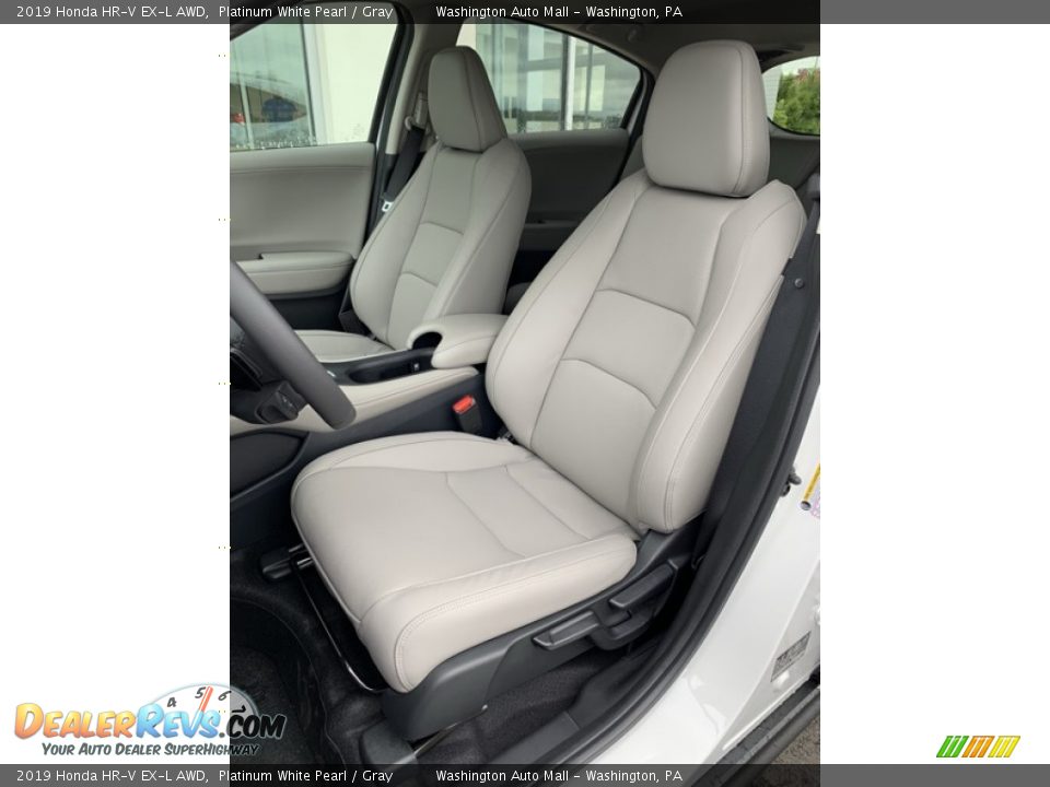2019 Honda HR-V EX-L AWD Platinum White Pearl / Gray Photo #12