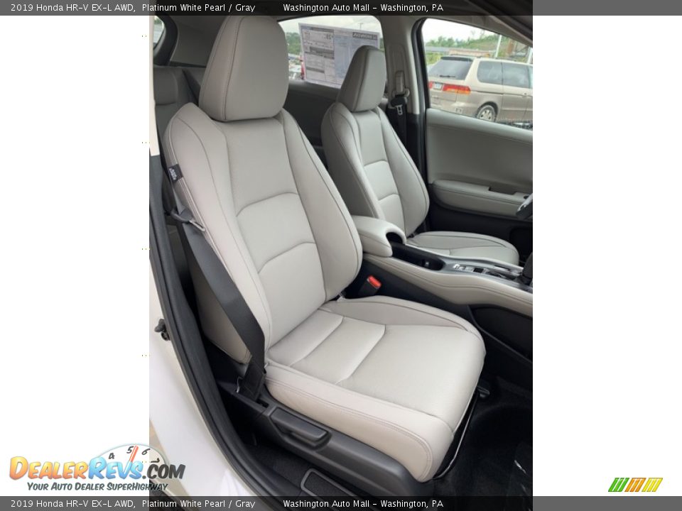2019 Honda HR-V EX-L AWD Platinum White Pearl / Gray Photo #26