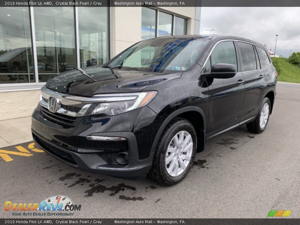 2019 Honda Pilot LX AWD Crystal Black Pearl / Gray Photo #2