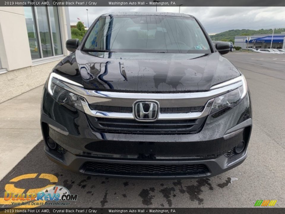 2019 Honda Pilot LX AWD Crystal Black Pearl / Gray Photo #3
