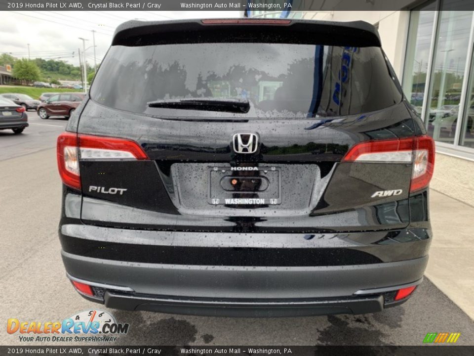 2019 Honda Pilot LX AWD Crystal Black Pearl / Gray Photo #6