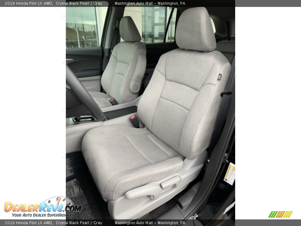 2019 Honda Pilot LX AWD Crystal Black Pearl / Gray Photo #12