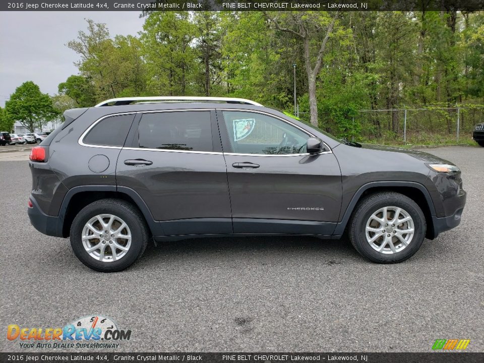 2016 Jeep Cherokee Latitude 4x4 Granite Crystal Metallic / Black Photo #8