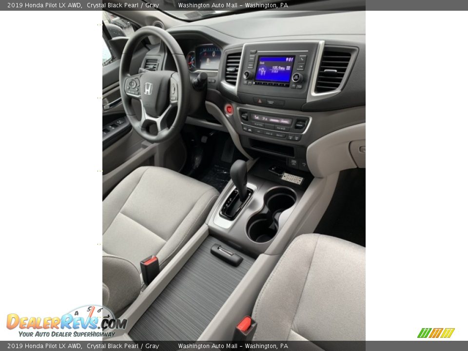 2019 Honda Pilot LX AWD Crystal Black Pearl / Gray Photo #31