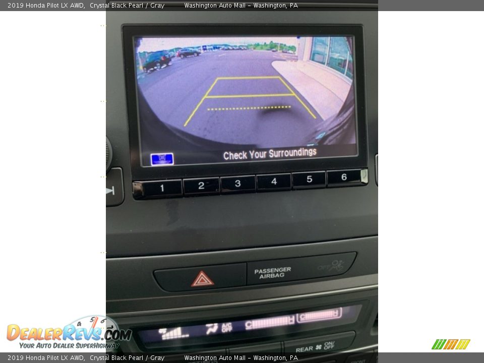 2019 Honda Pilot LX AWD Crystal Black Pearl / Gray Photo #35