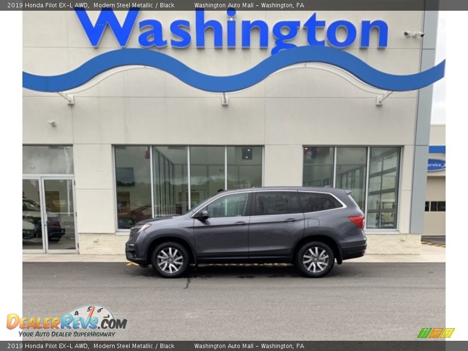 2019 Honda Pilot EX-L AWD Modern Steel Metallic / Black Photo #1