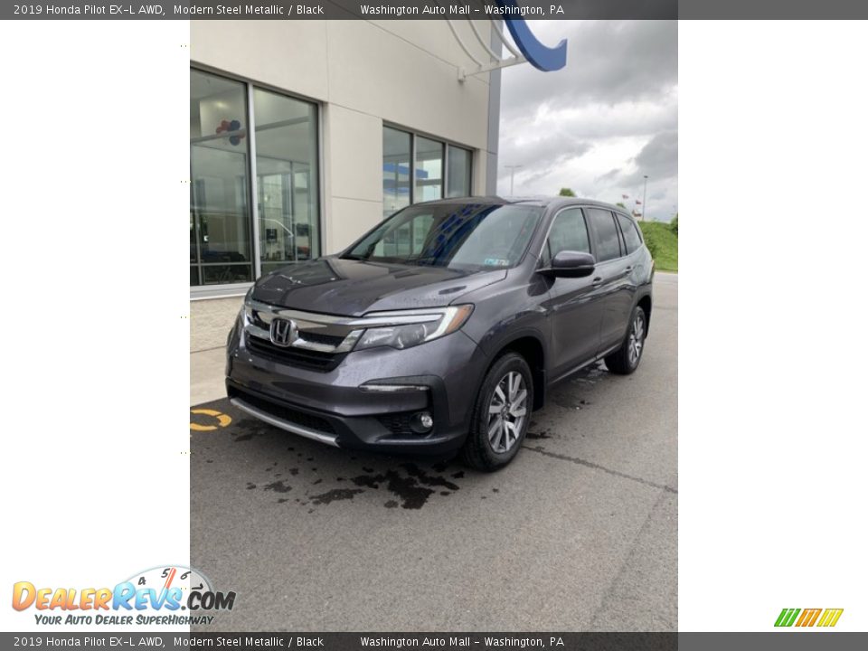 2019 Honda Pilot EX-L AWD Modern Steel Metallic / Black Photo #2